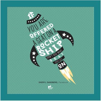 5% OFF on Thinkpot If You Are Offered A Seat On A Rocket Ship - Sheryl Sandberg Blue Square Frame Paper Print 5% OFF on Thinkpot If You Are Offered A Seat On A Rocket Ship - Sheryl Sandberg Blue Square Frame Paper Print