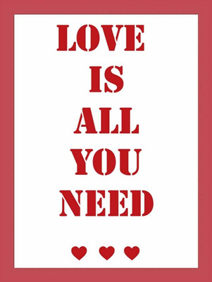 42% OFF on Painting Mantra Framed - Love Is All You Need Paper Print
