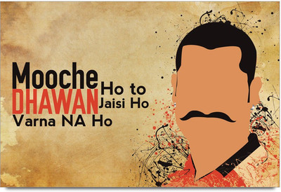 53% OFF on Shikhar Dhwan Mooche Hoto dhawan Jasi ho Laminated Poster Paper Print