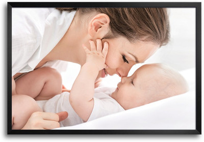 46% OFF on Mother with her Baby Laminated Framed Paper Print 46% OFF on Mother with her Baby Laminated Framed Paper Print