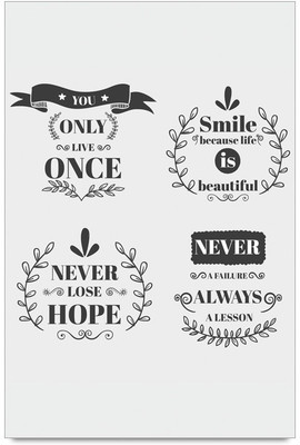 77% OFF on Shoprock You Only Live Once Multi Quotes Photographic Paper