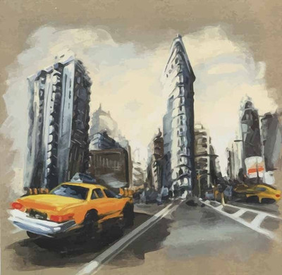 56% OFF on City Life Fine Art Print