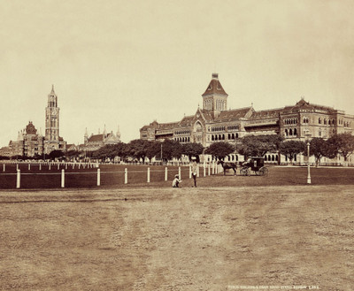 Secratriat, University Buildings And High Court-Bombay-C.1880 Photographic Paper
