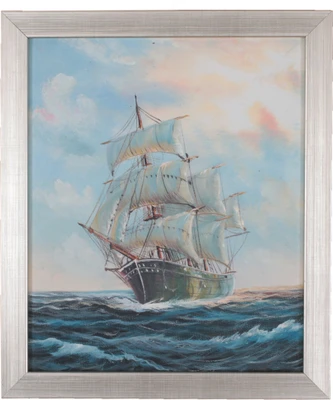 9% OFF on Canvas Painting Of A Ship Canvas Art