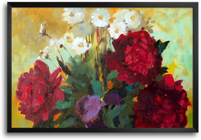 46% OFF on Flowers in the Vase Crayon Paint Laminated Framed Paper Print 46% OFF on Flowers in the Vase Crayon Paint Laminated Framed Paper Print