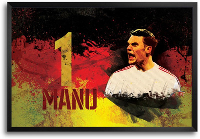 46% OFF on Shopmantra Manuel Neuer Germany Football Laminated Frame Poster Paper Print