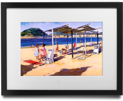 65% OFF on Shaildha's Water Colour Painting Print of Family On Beach Fine Art Print