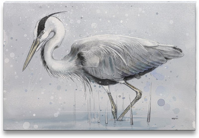 43% OFF on Grey Heron Canvas Art