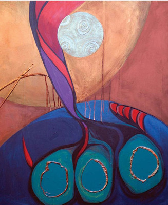 79% OFF on Painting Without Frame - Abstract Art Canvas Art