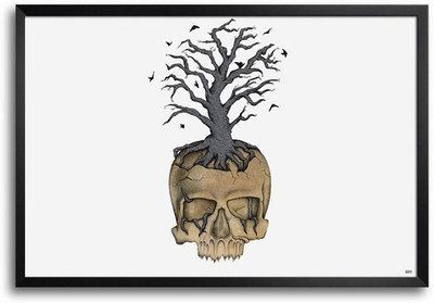 74% OFF on Skull Outburst Fp00004482 Framed Photographic Paper