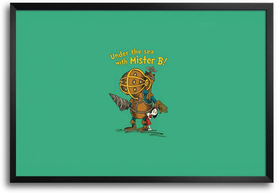 46% OFF on ShopMantra Under the Sea Laminated Frame Poster Paper Print