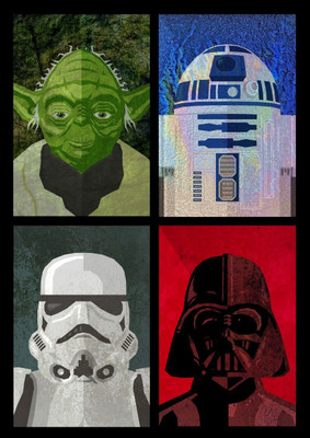 62% OFF on Star Wars The Republic vs The Sith Poster Paper Print