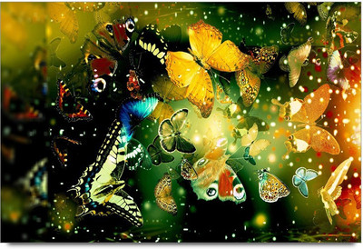 75% OFF on Colorful Buterfly Paper Print
