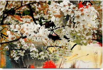 53% OFF on Blossom Pastel Painting Laminated Poster Paper Print