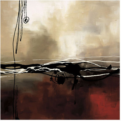 Montage - Symphony in Red and Khaki I Fine Art Print