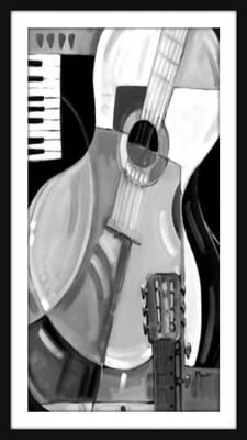 37% OFF on Guitar Painting Fine Art Print