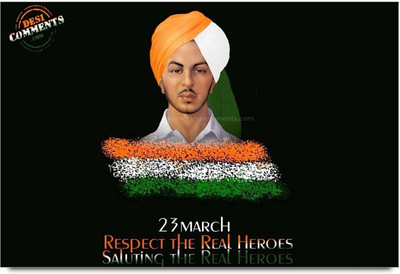 50% OFF on Bhagat singh Paper Print