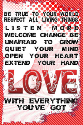 8% OFF on Love Everything Paper Print