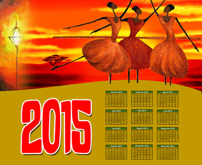 77% OFF on Mesleep Happy New Year 2015 Painting Without Frame. Canvas Art