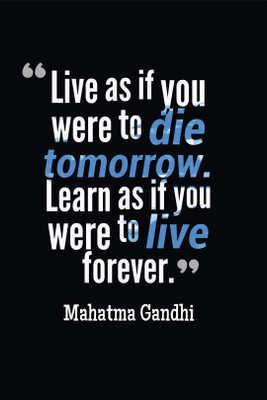 50% OFF on Elite Collection Mahatma Gandhi Inspirational Paper Print