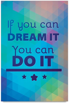 58% OFF on Dream It Do It Poster Paper Print