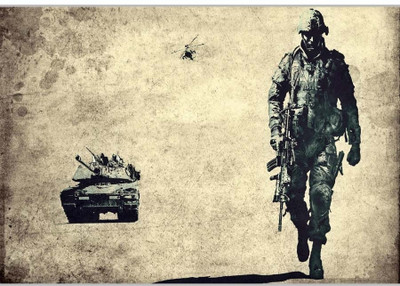 75% OFF on Tank Commander Poster (18 x 12 Inches) by Shopkeeda Paper Print