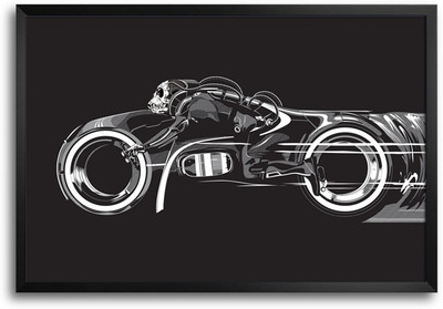 46% OFF on ShopMantra Tron Devil Laminated Frame Poster Paper Print