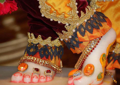 35% OFF on Krishna Feet Fine Art Print