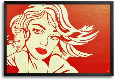 53% OFF on Op Art Girl Fp00004196 Framed Photographic Paper