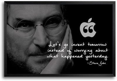46% OFF on Let's Go Invent Tomorrow Quote By Steve Jobs Laminated Framed Paper Print 46% OFF on Let's Go Invent Tomorrow Quote By Steve Jobs Laminated Framed Paper Print