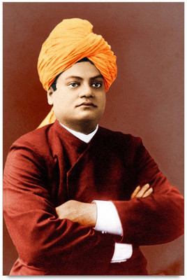 53% OFF on Swami Vivekananda Portrait Laminated Poster Paper Print