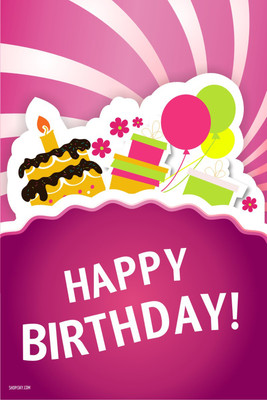 16% OFF on Poster - Birthday Celebration - Pink Paper Print 16% OFF on Poster - Birthday Celebration - Pink Paper Print