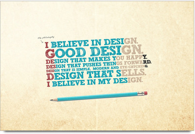 58% OFF on Belive in Design Typography Poster Paper Print