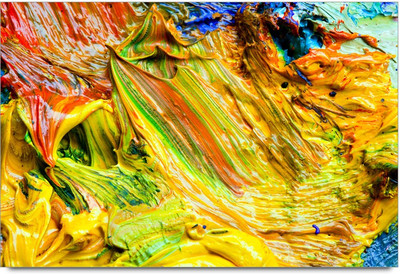 75% OFF on Amy Art Effect with Unique Designer Colourful Irregular Sketch 3D Poster