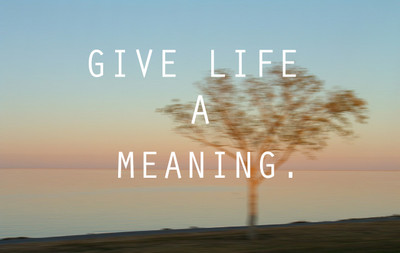 55% OFF on Give Life A Meaning Quote Paper Print