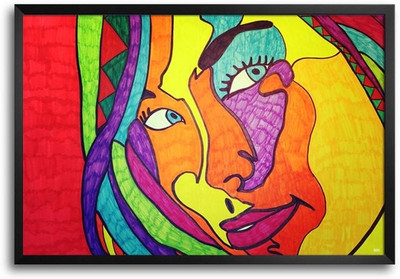 74% OFF on Colourful Girl Art Fp00004059 Framed Photographic Paper