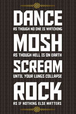6% OFF on Dance - Scream - Rock Paper Print
