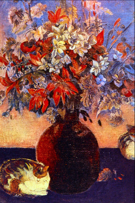 8% OFF on Flowers and Cats by Gauguin Canvas Art 8% OFF on Flowers and Cats by Gauguin Canvas Art