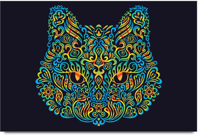 53% OFF on Abstract Shapes Cat Face Laminated Poster Paper Print 53% OFF on Abstract Shapes Cat Face Laminated Poster Paper Print