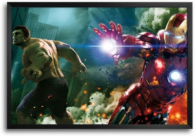 74% OFF on Avengers Action Fp00004583 Framed Photographic Paper