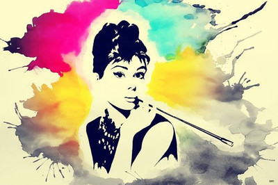 84% OFF on Audrey Hepburn Pop Art Photographic Paper