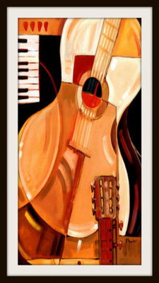 37% OFF on Guitar Painting Fine Art Print