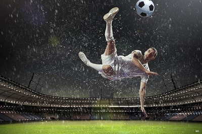 64% OFF on Football And Rain Photographic Paper