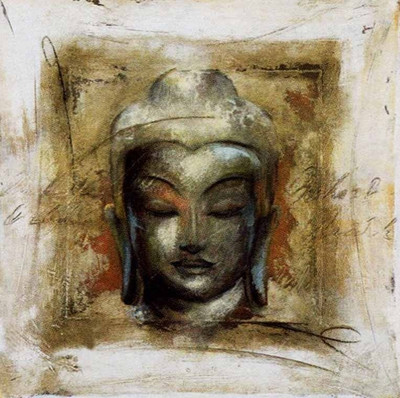 72% OFF on Pacified Buddha Canvas Art