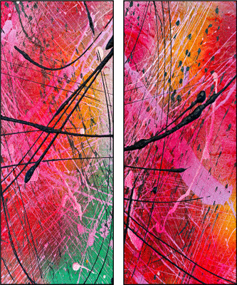 50% OFF on Pixtopper Diptych 126 Canvas Art
