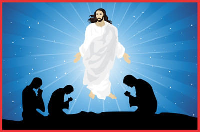 55% OFF on People Praying To Jesus God Paper Print