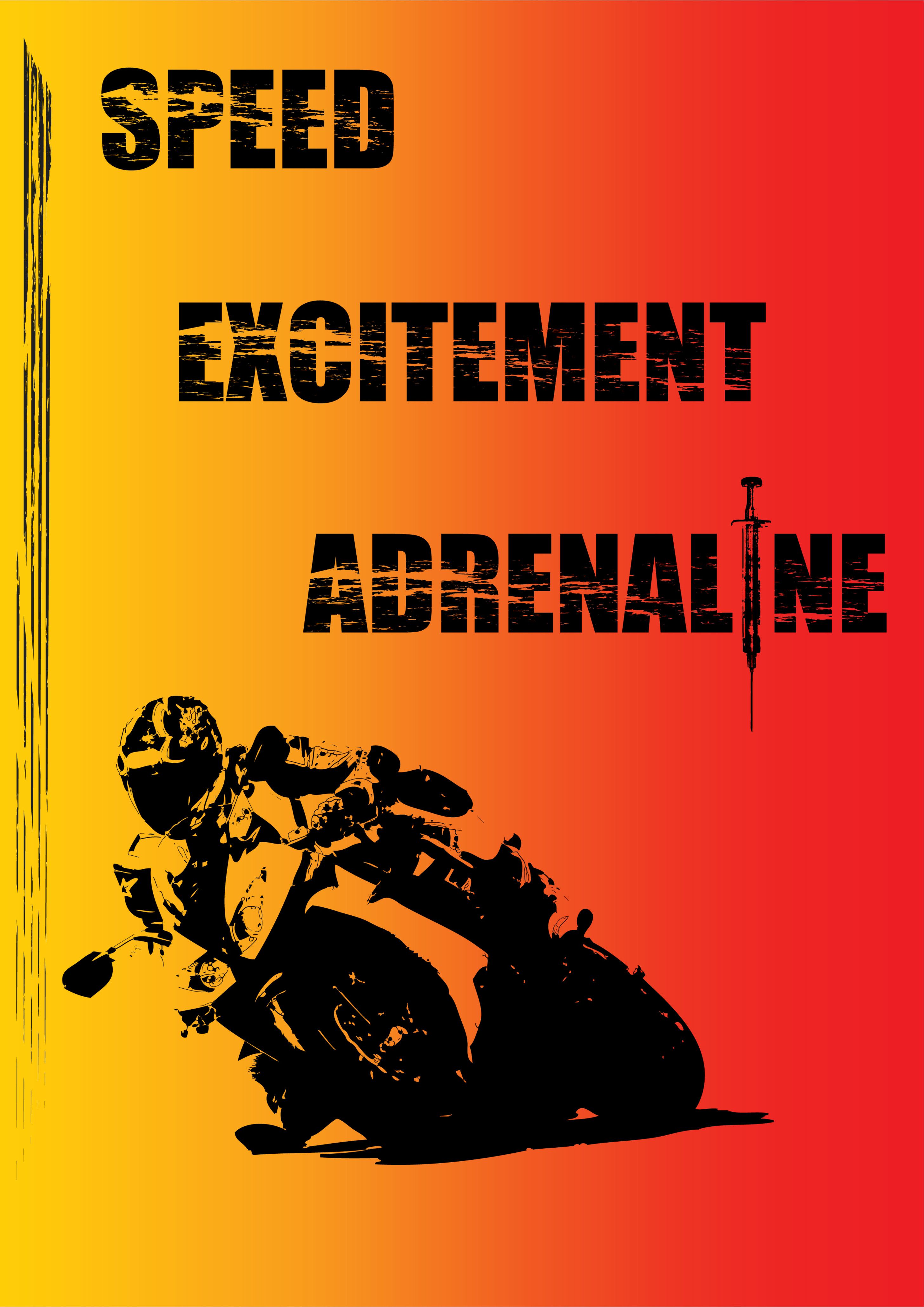 37% OFF on Speed Excitement Adrenaline Paper Print