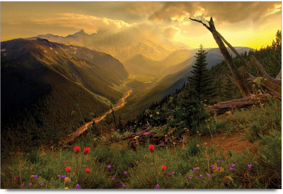 34% OFF on Amy Beautiful Mountain with Forest Scenery Paper Print 34% OFF on Amy Beautiful Mountain with Forest Scenery Paper Print