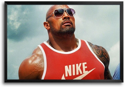 74% OFF on Dwayne Johnson Run Fp00004670 Framed Photographic Paper
