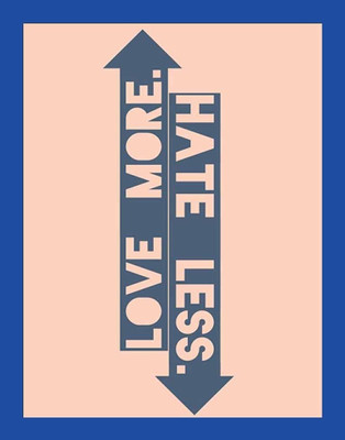 60% OFF on Painting Mantra Framed - Love More Hate Less Paper Print